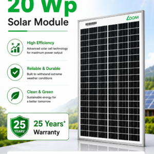 Loom Solar 20Wp 12V Solar Panel