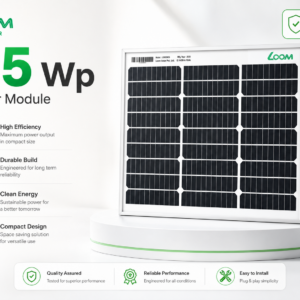 Loom Solar 55Wp 12V Mono PERC Solar Panel